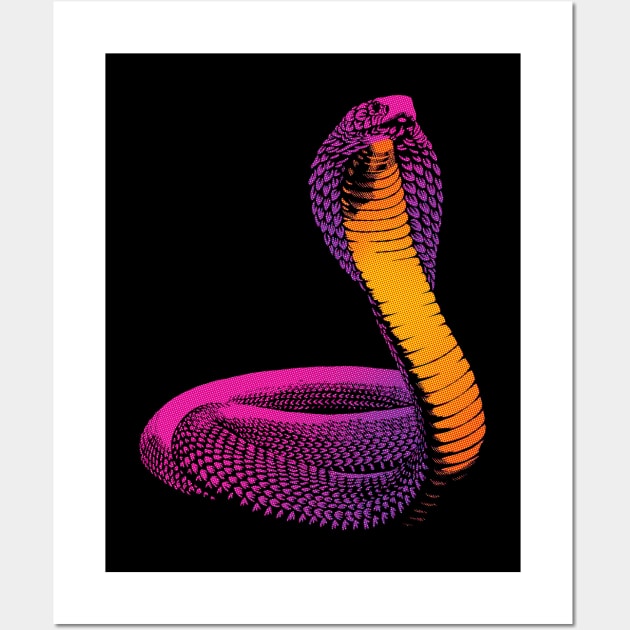 Pink Cobra Scales Wall Art by polliadesign